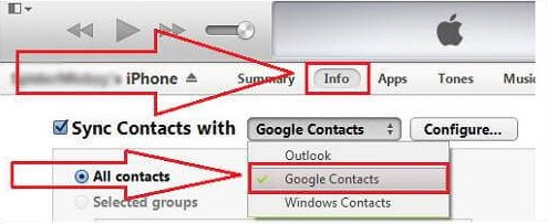 Как с iPhone перенести контакты на Android